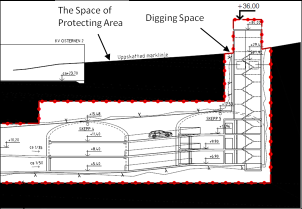 basement parking section