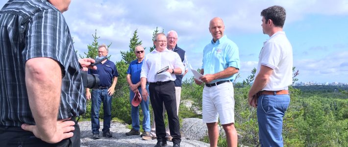 Announcement of funding for wilderness park by federal government