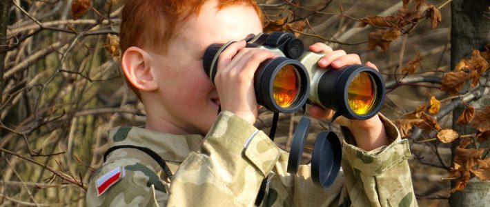 Boy with Binoculars