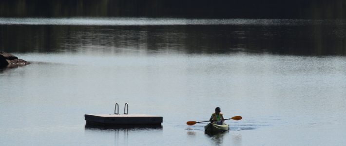 Kelly Schnare in kayak