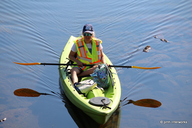 Kelly Schnare in kayak