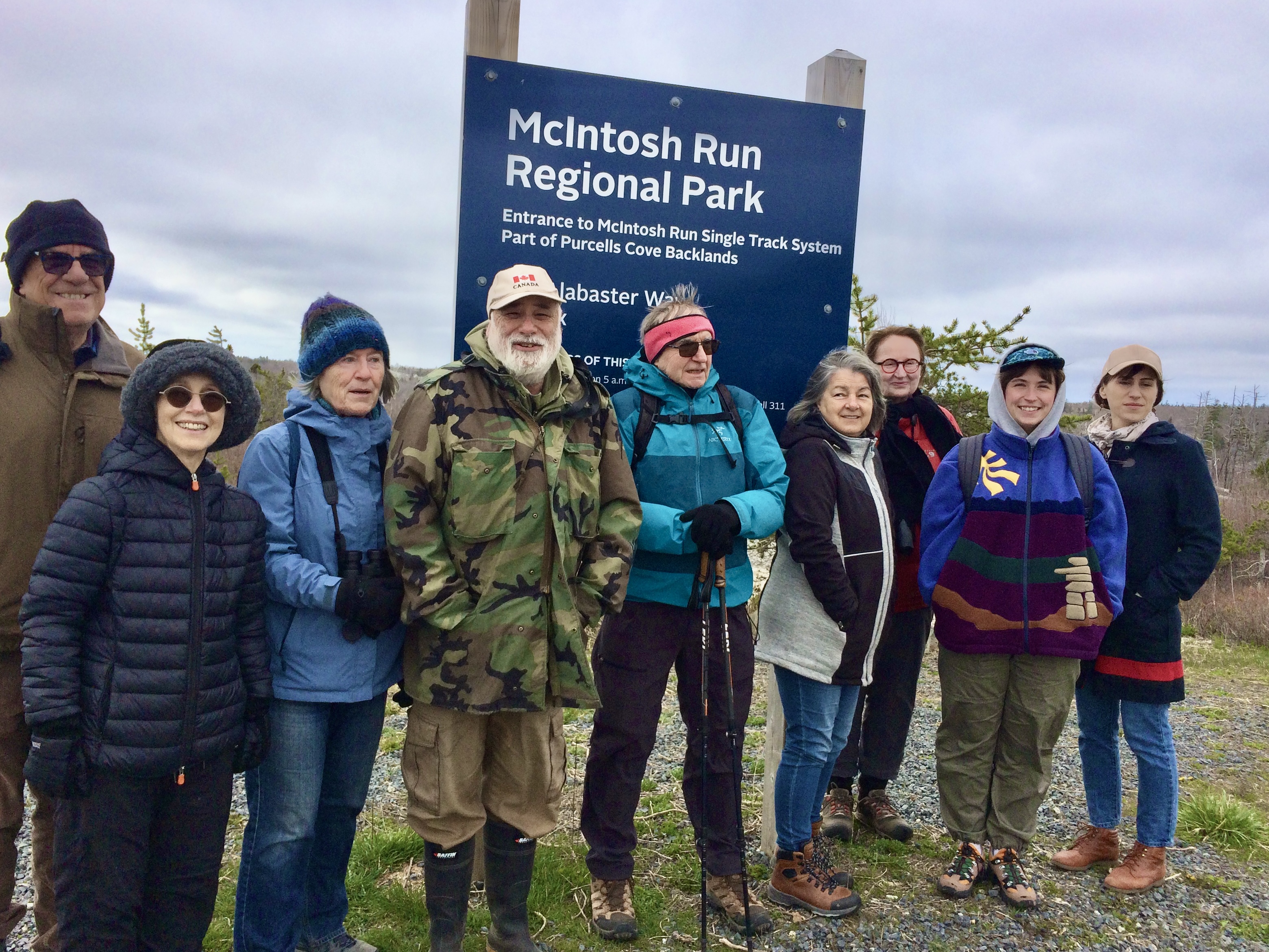 Bird watchers on hike