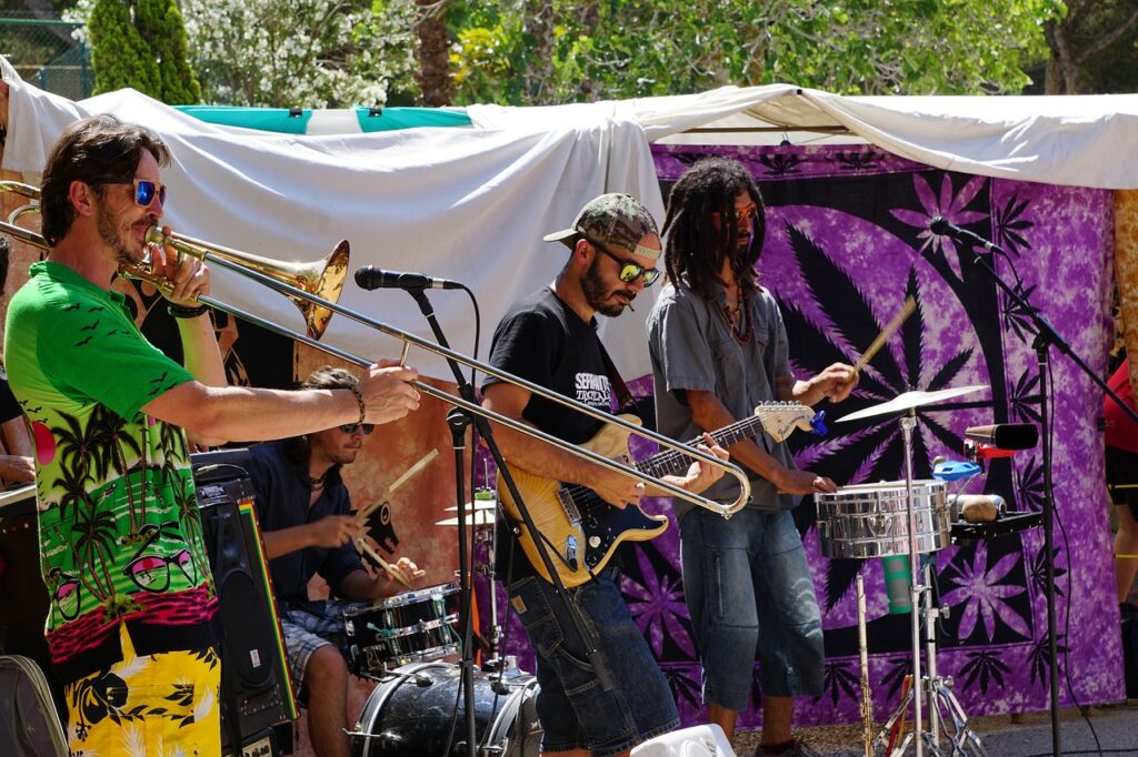 The SOTA Klezmer-Reggae band Max8-Flight-Safety will perform in the main bandstand