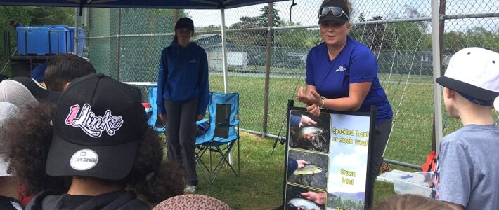 Sabrina Wolthers engages Learn2Fish newbies