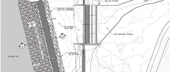 Williams Lake Cofferdam July 2026